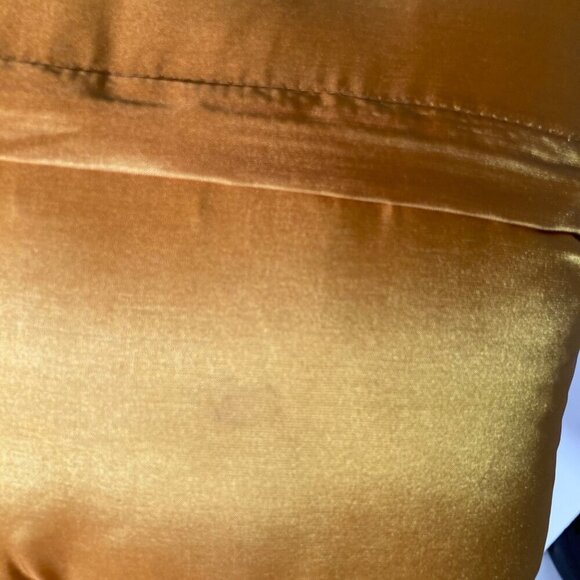 Pier 1 Imports Beaded Luxury Throw Pillow Geometric Red Gold Silver 11 x 11" - Picture 7 of 8